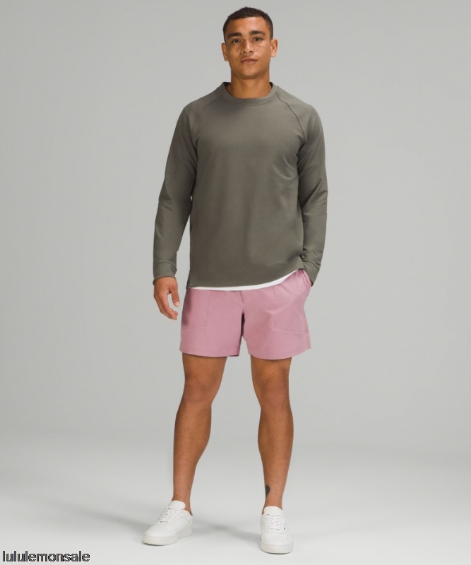 Lululemon Deutschland DELULU658 | Lululemon Deutschland Grey Sage City Sweat Crew